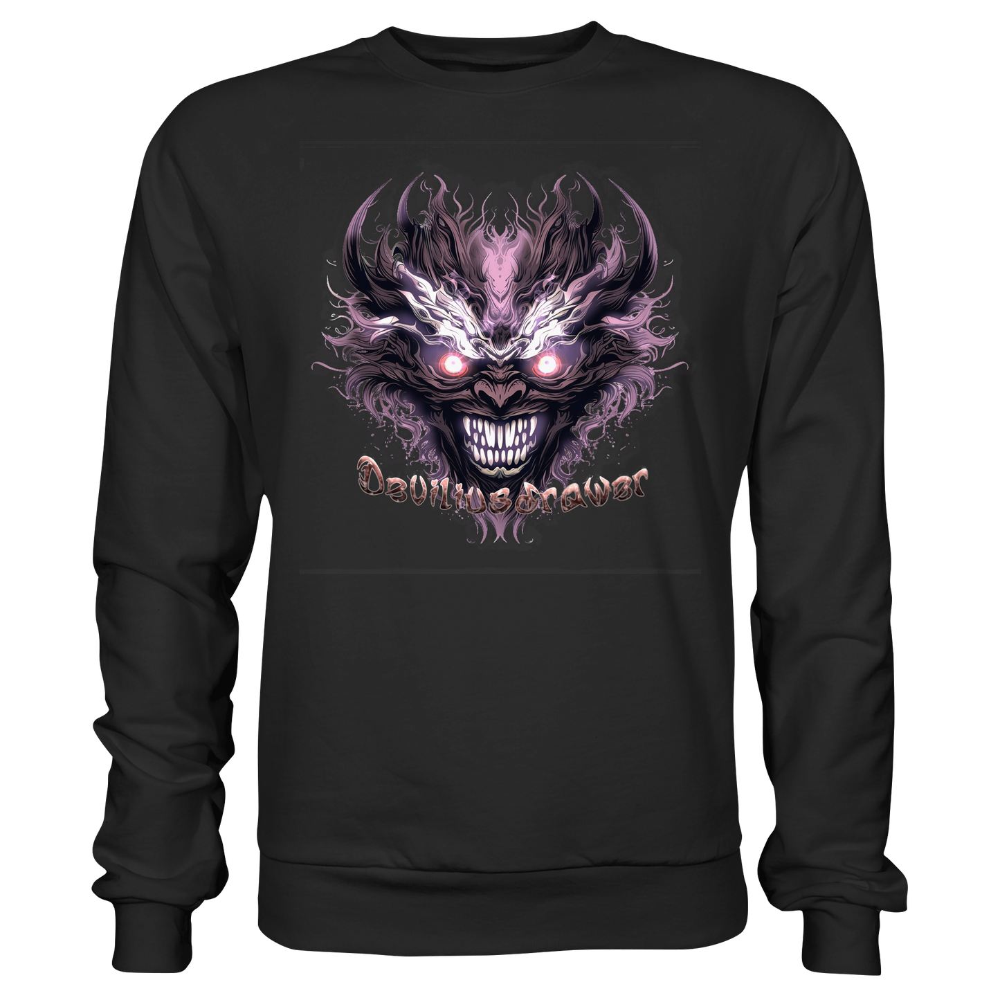 Deviliusdrawer Crazy Mask - Basic Sweatshirt