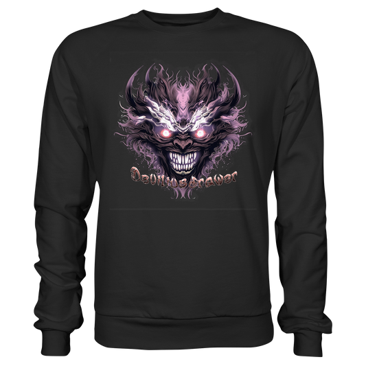 Deviliusdrawer Crazy Mask - Basic Sweatshirt