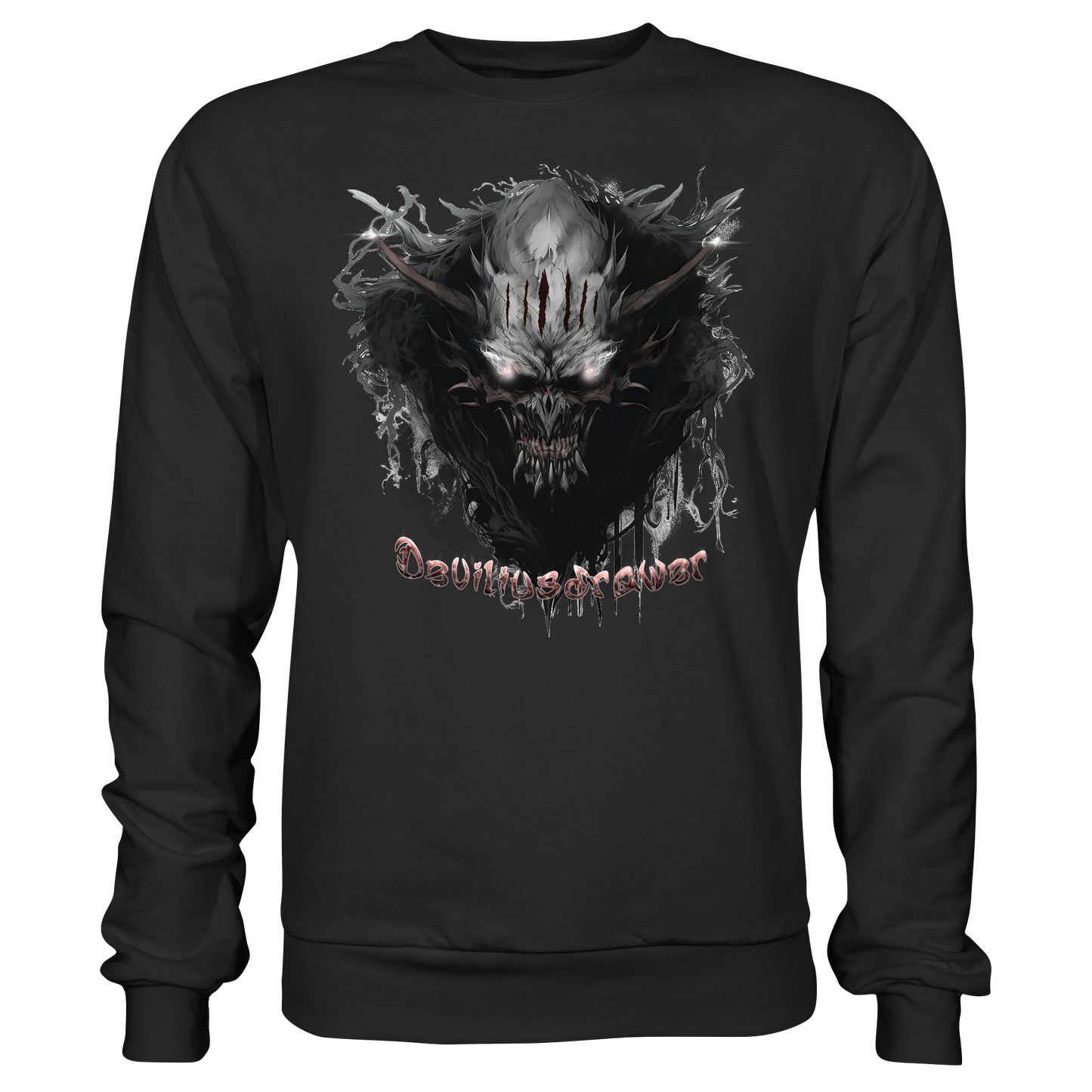 Deviliusdrawer Dark Smoke Demon - Basic Sweatshirt
