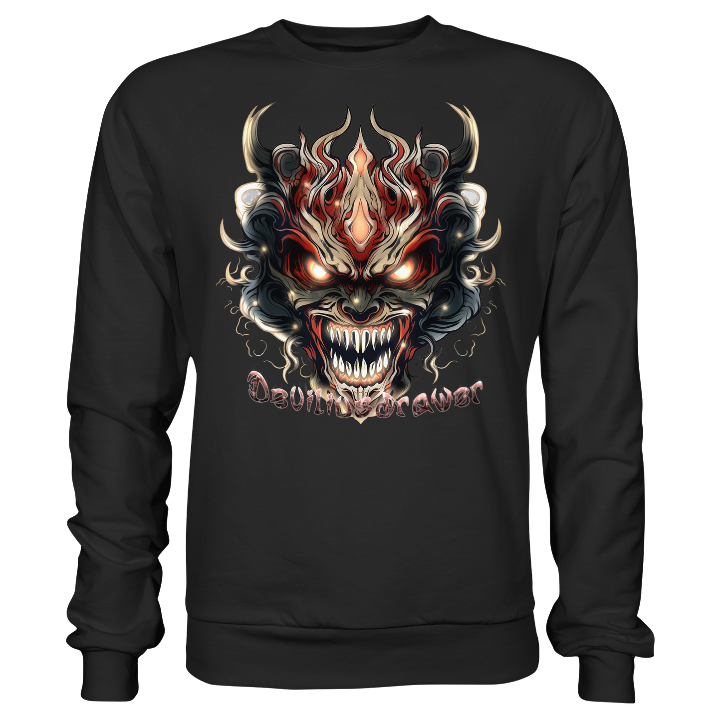 Deviliusdrawer Evil Vamp Mask - Basic Sweatshirt