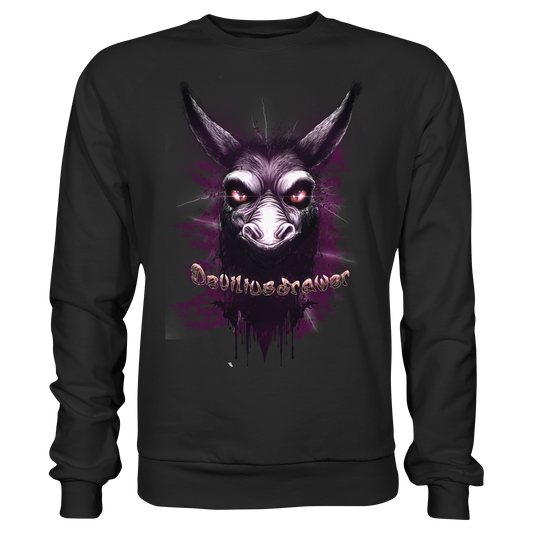 Deviliusdrawer Purple Donkey - Basic Sweatshirt