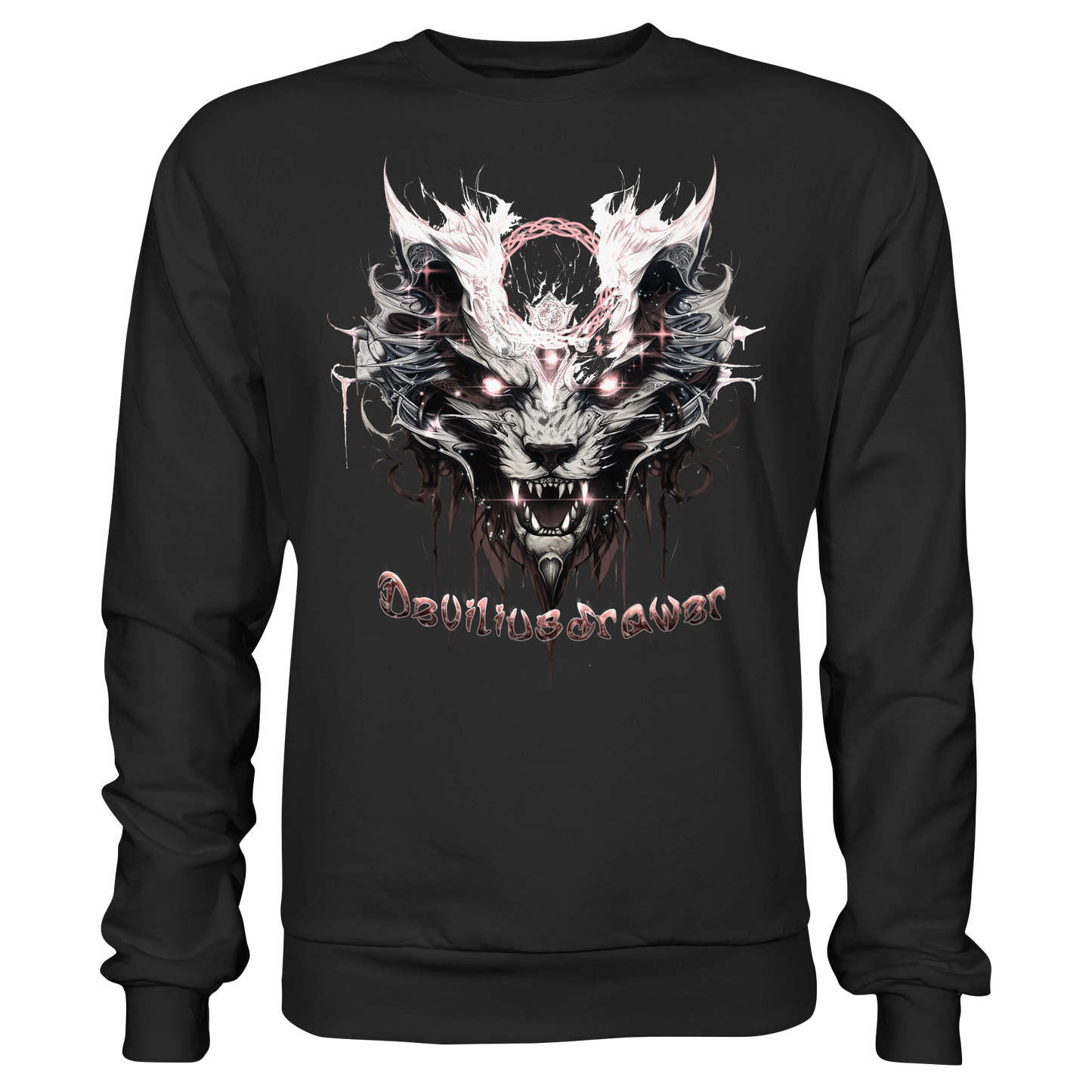 Deviliusdrawer Demonic Glow Cat - Basic Sweatshirt