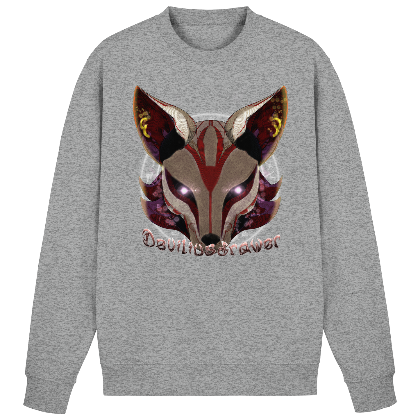 Deviliusdrawer Magic Kitsune - Basic Sweatshirt
