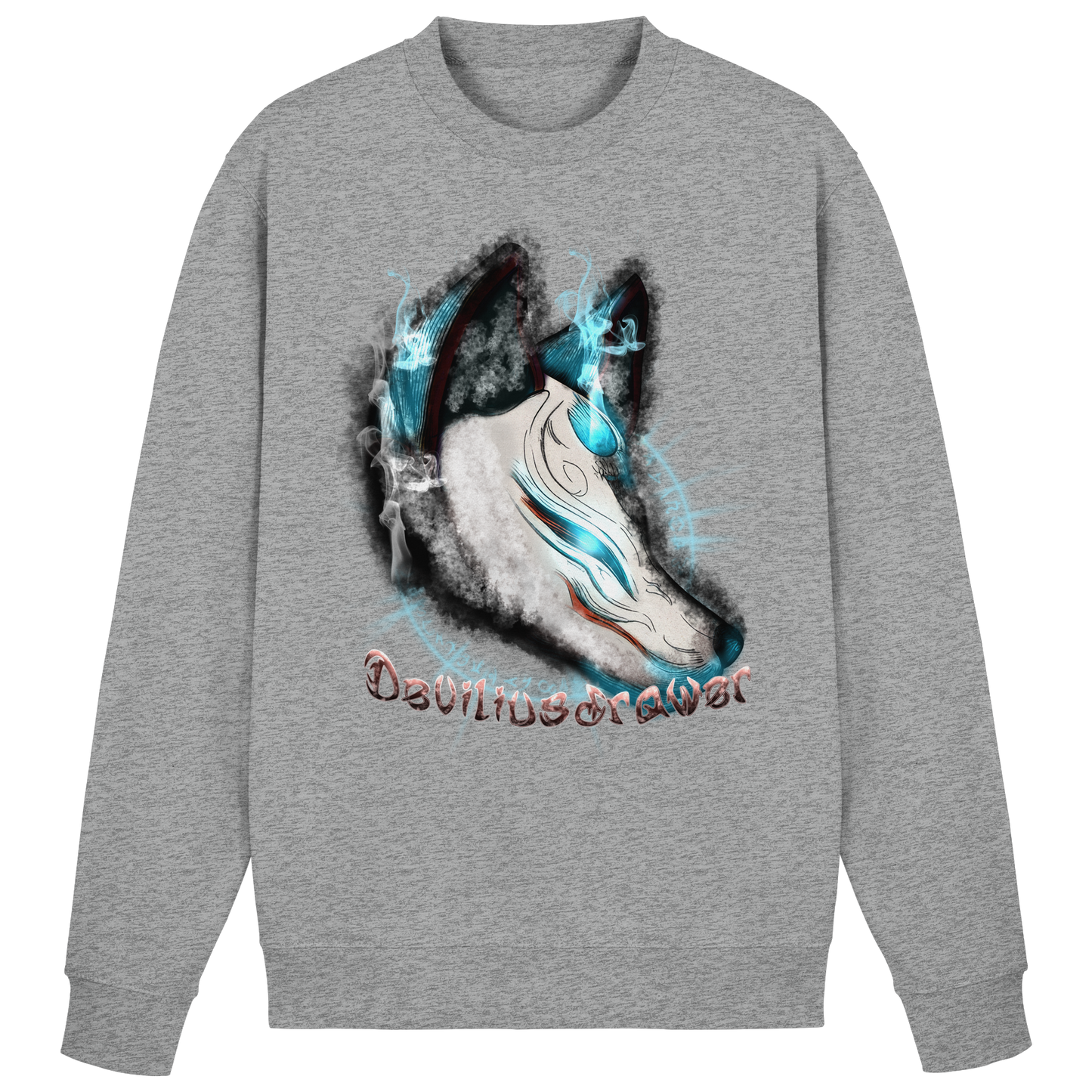 Deviliusdrawer Darkness Kitsune - Basic Sweatshirt