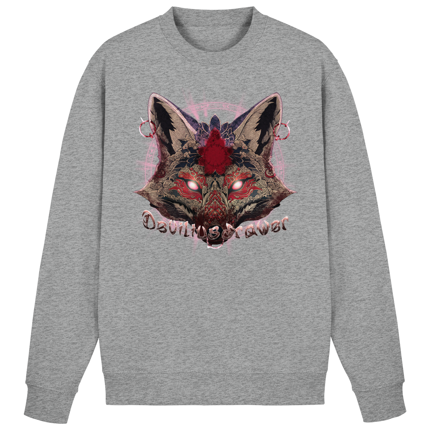 Deviliusdrawer Demon Kitsune - Basic Sweatshirt