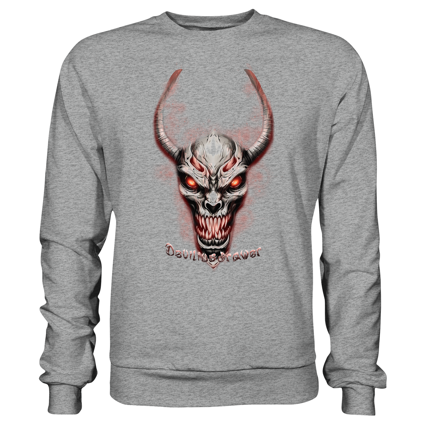 Deviliusdrawer Red Eyed Skeleton - Basic Sweatshirt
