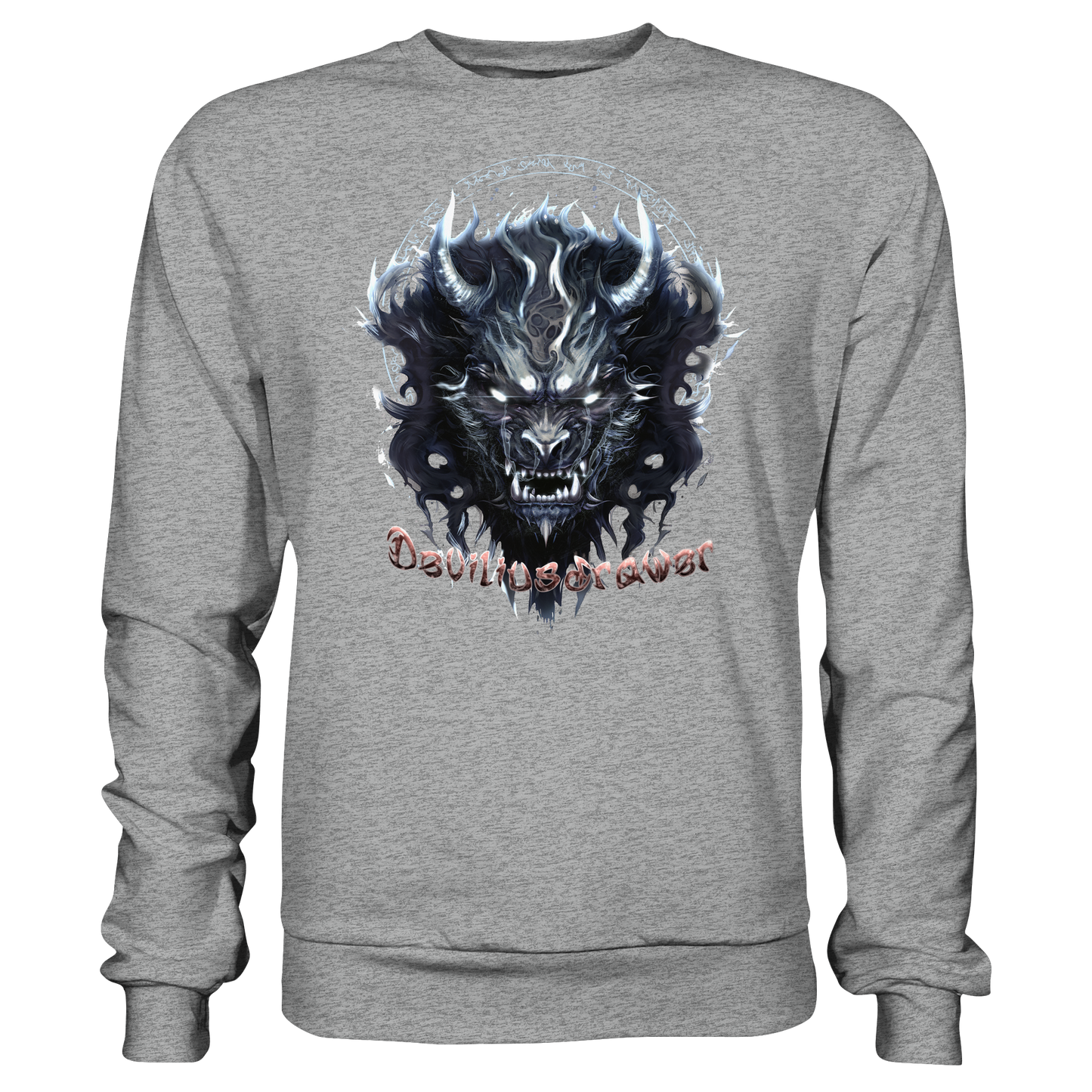 Deviliusdrawer Dark Wolf Mask - Basic Sweatshirt