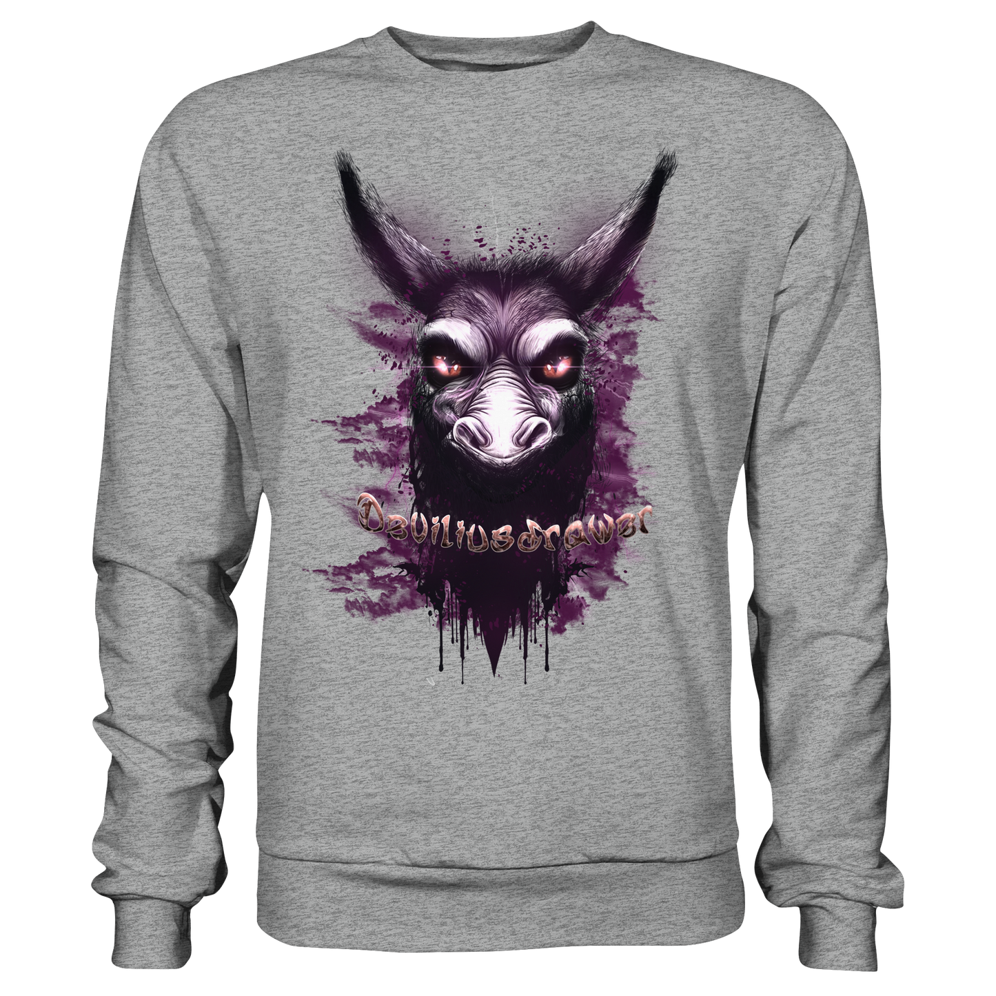 Deviliusdrawer Purple Donkey - Basic Sweatshirt