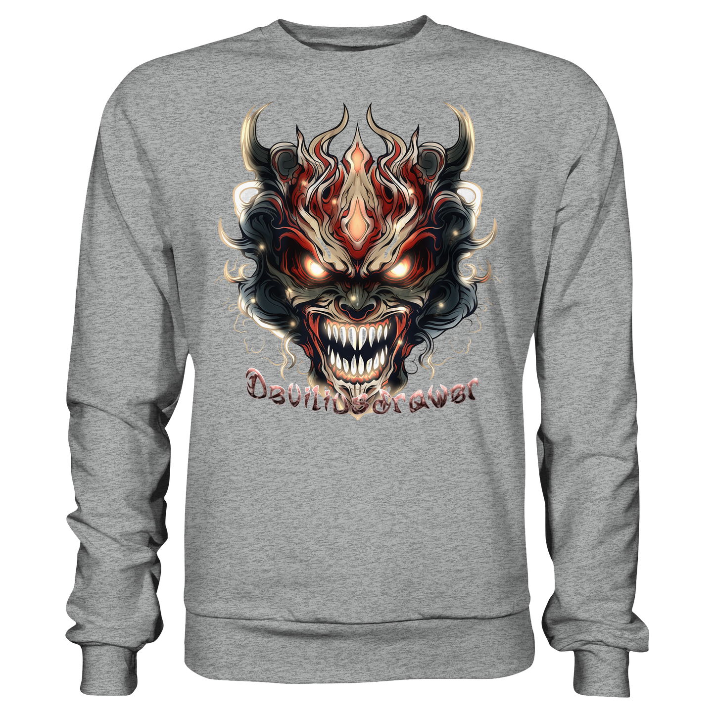 Deviliusdrawer Evil Vamp Mask - Basic Sweatshirt
