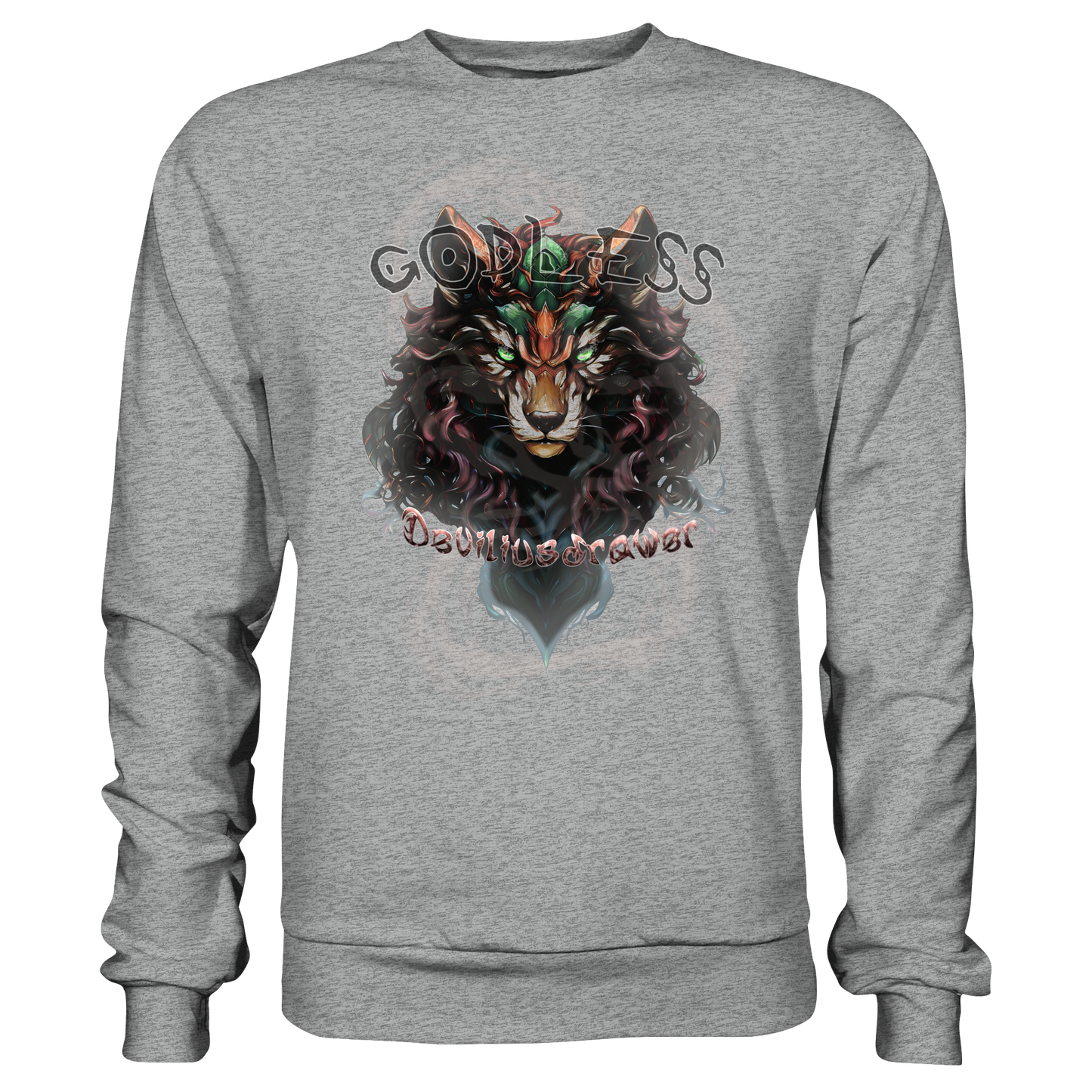 Deviliusdrawer Godless Wolf - Basic Sweatshirt