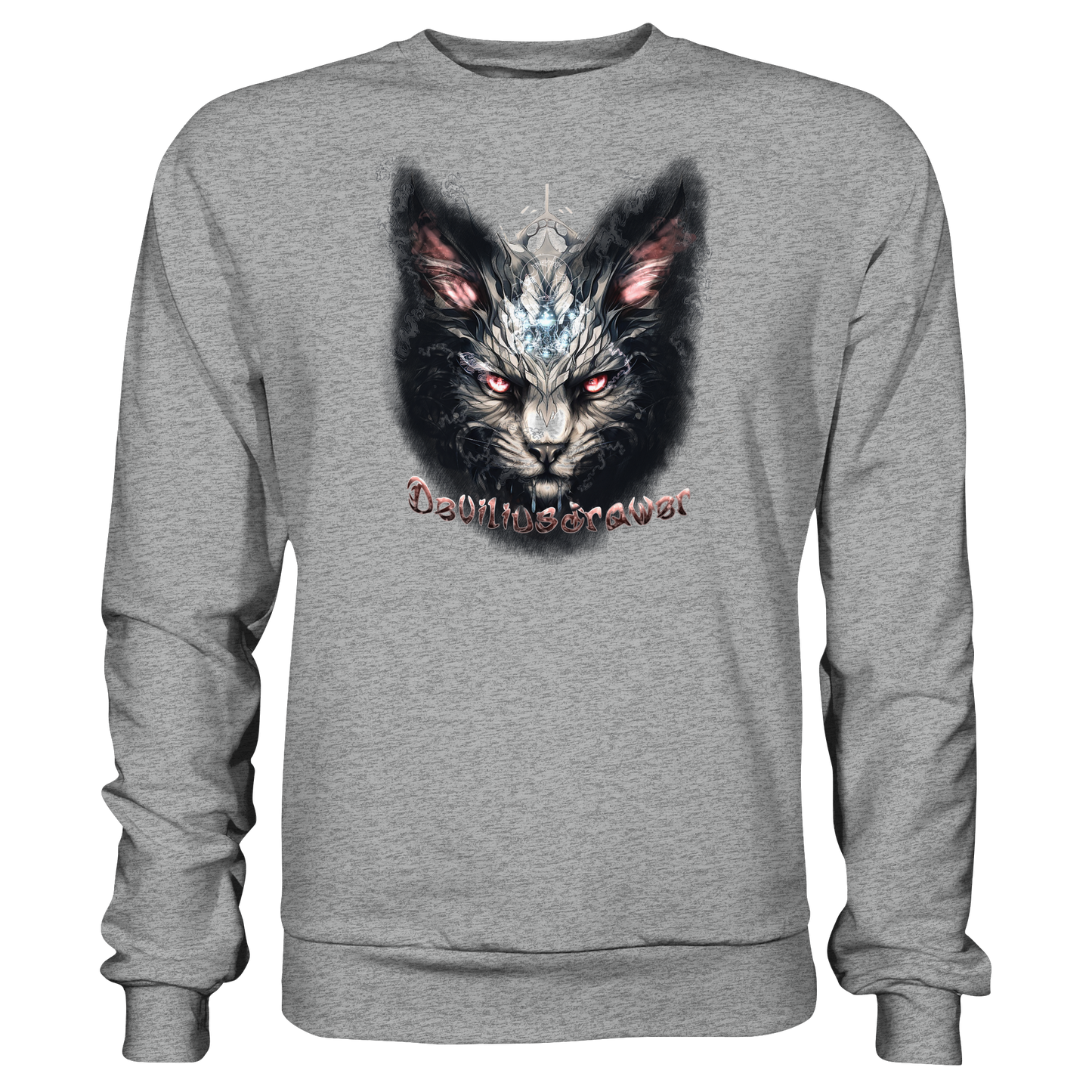 Deviliusdrawer Myshtical Redeyed Cat - Basic Sweatshirt