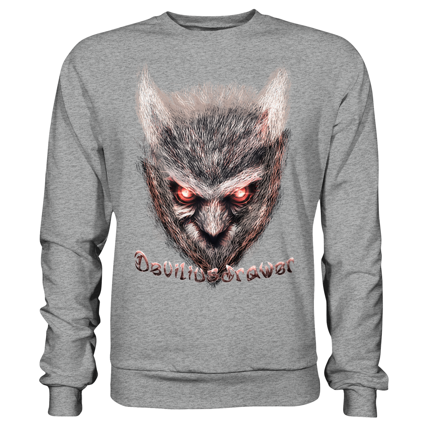 Deviliusdrawer Red Eyed Owl - Basic Sweatshirt