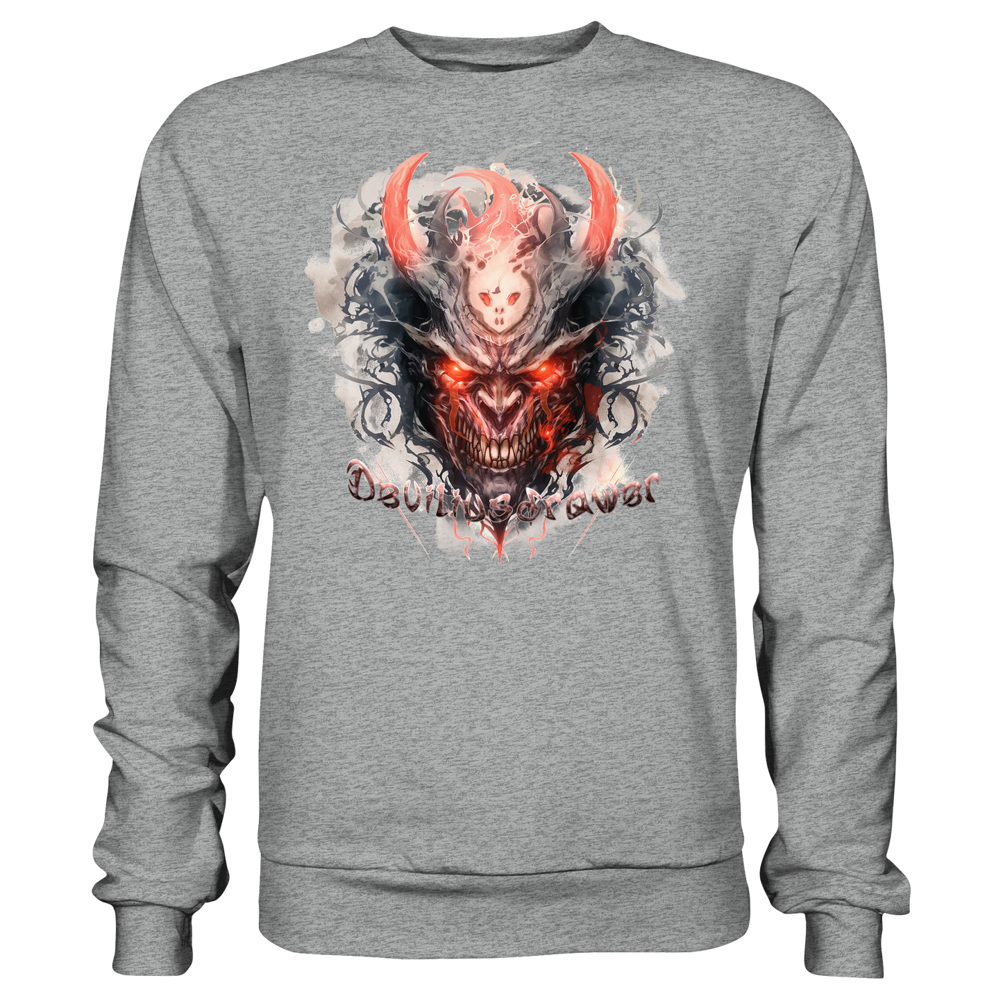 Deviliusdrawer Red Horn Devil - Basic Sweatshirt