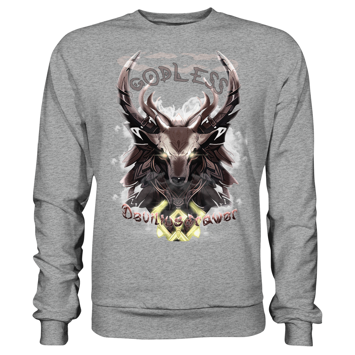 Deviliusdrawer Godless Deer - Basic Sweatshirt