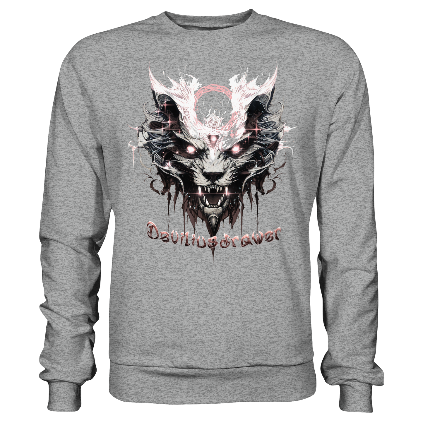 Deviliusdrawer Demonic Glow Cat - Basic Sweatshirt