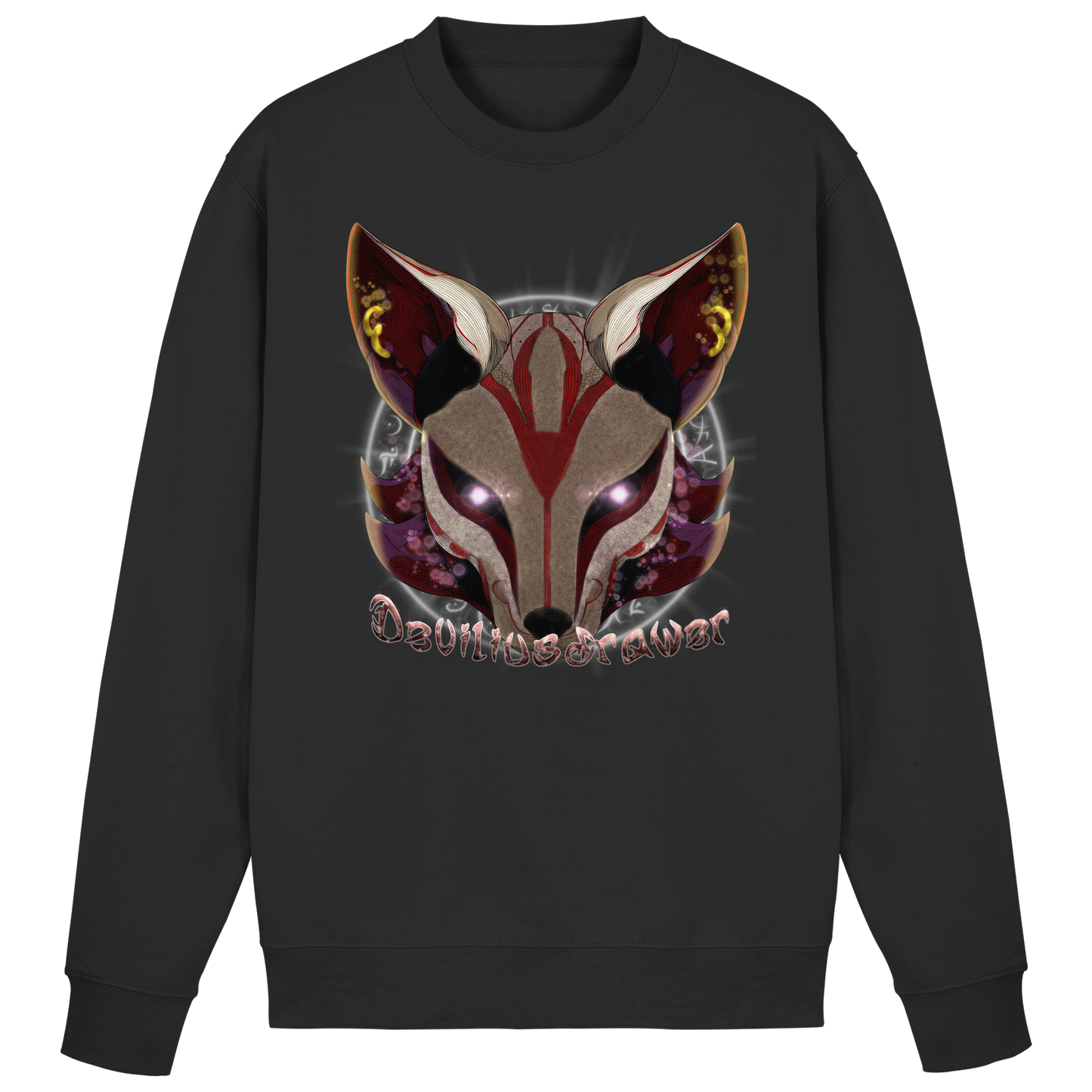 Deviliusdrawer Magic Kitsune - Basic Sweatshirt
