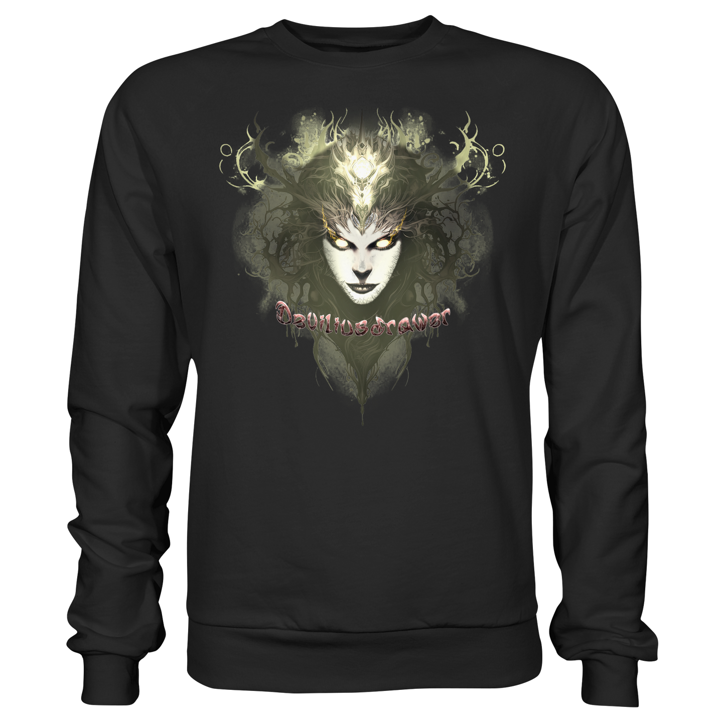 Deviliusdrawer Golden Demonica - Basic Sweatshirt