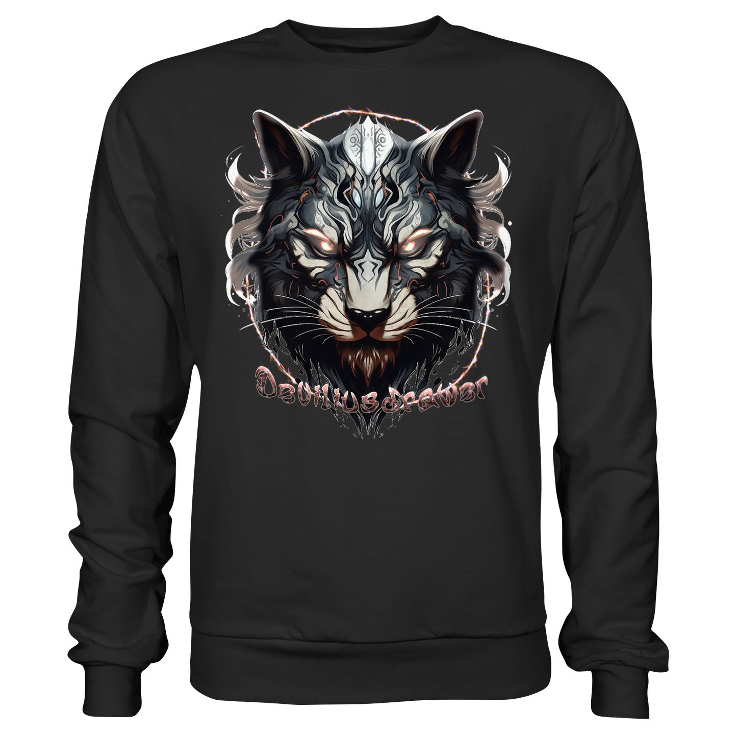 Deviliusdrawer Wolfcat - Basic Sweatshirt