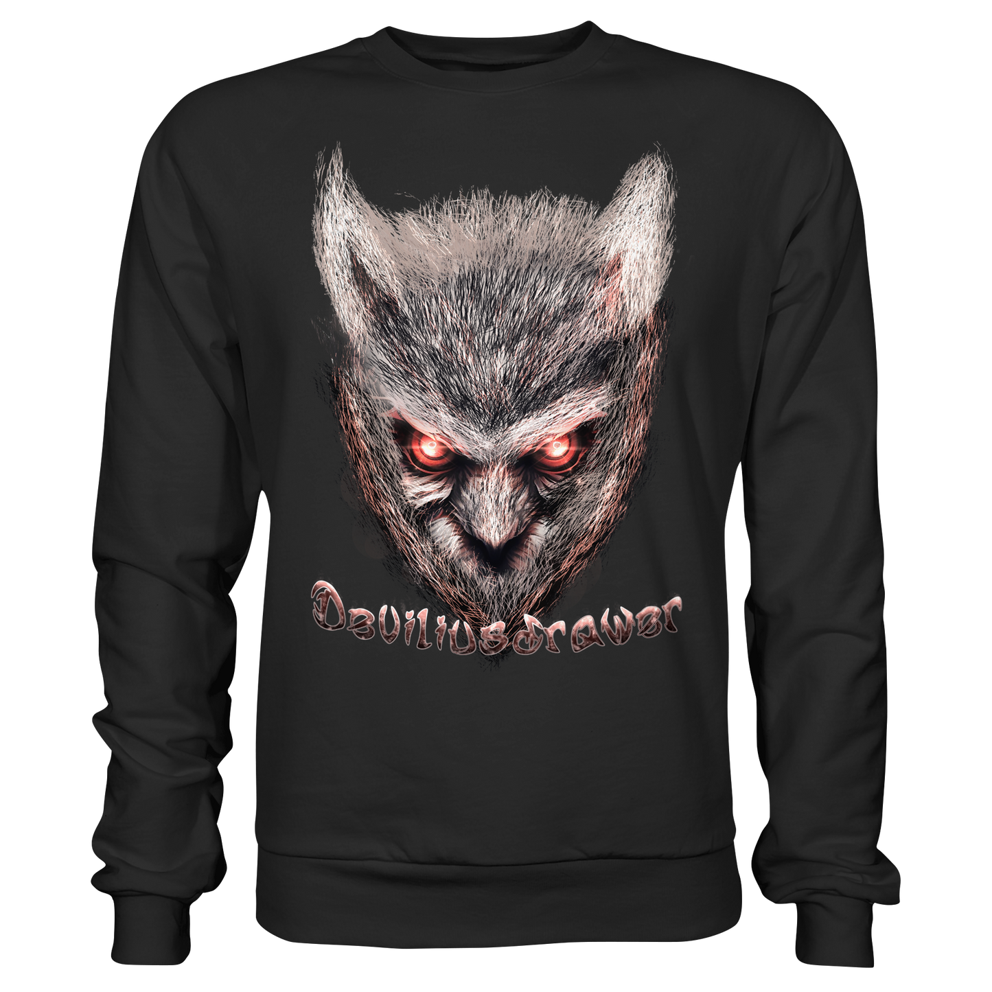 Deviliusdrawer Red Eyed Owl - Basic Sweatshirt