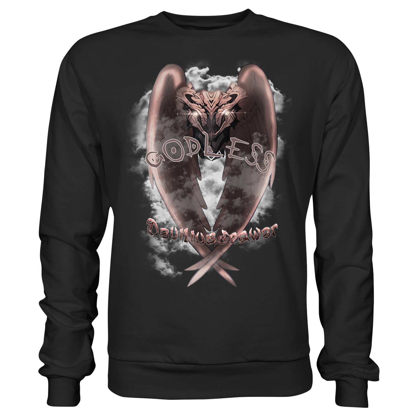 Deviliusdrawer Godless Owl - Basic Sweatshirt