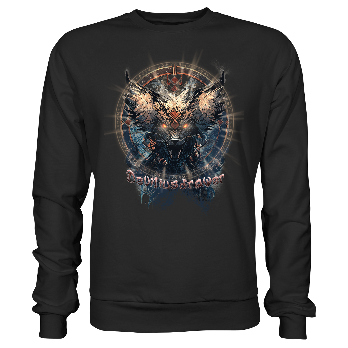 Deviliusdrawer Dark Magic Wolf - Basic Sweatshirt