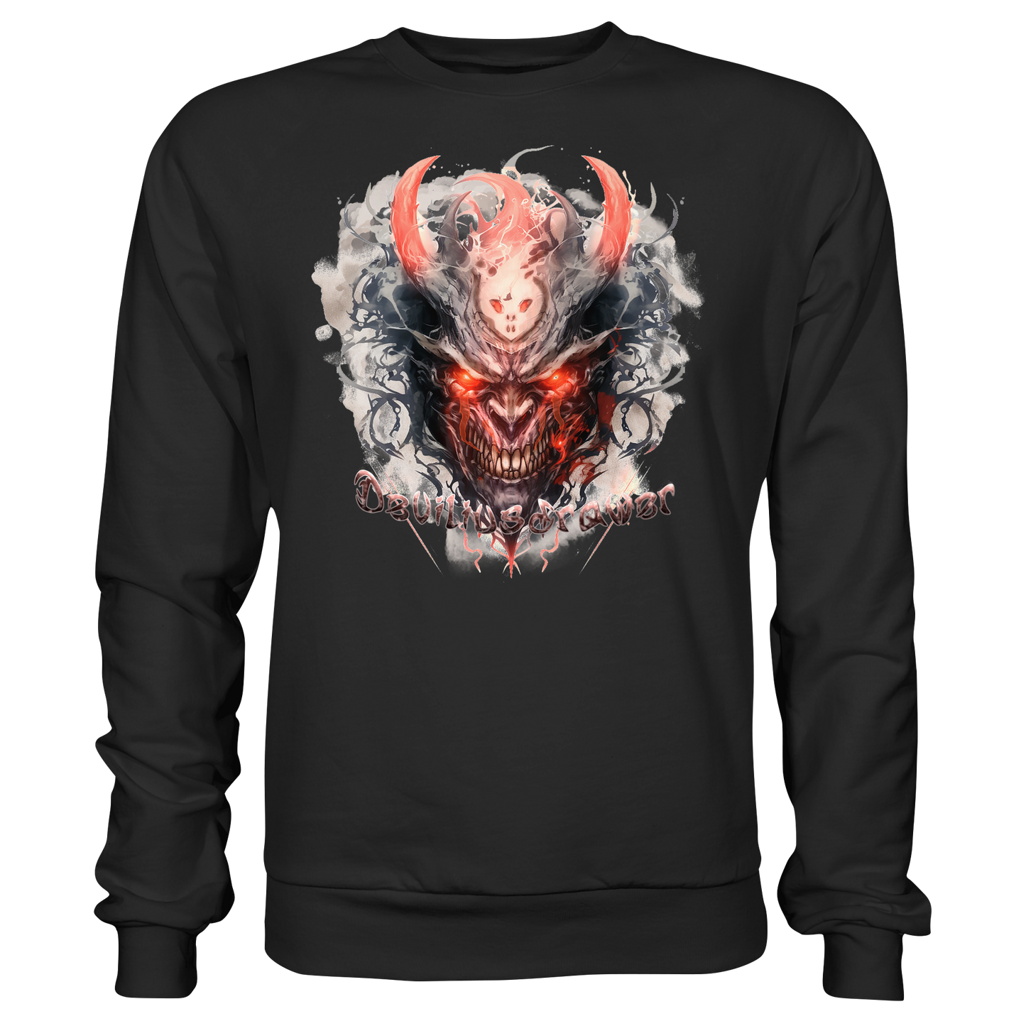 Deviliusdrawer Red Horn Devil - Basic Sweatshirt