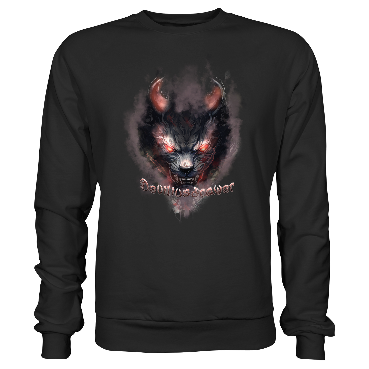 Deviliusdrawer Red Smoked Cat - Basic Sweatshirt