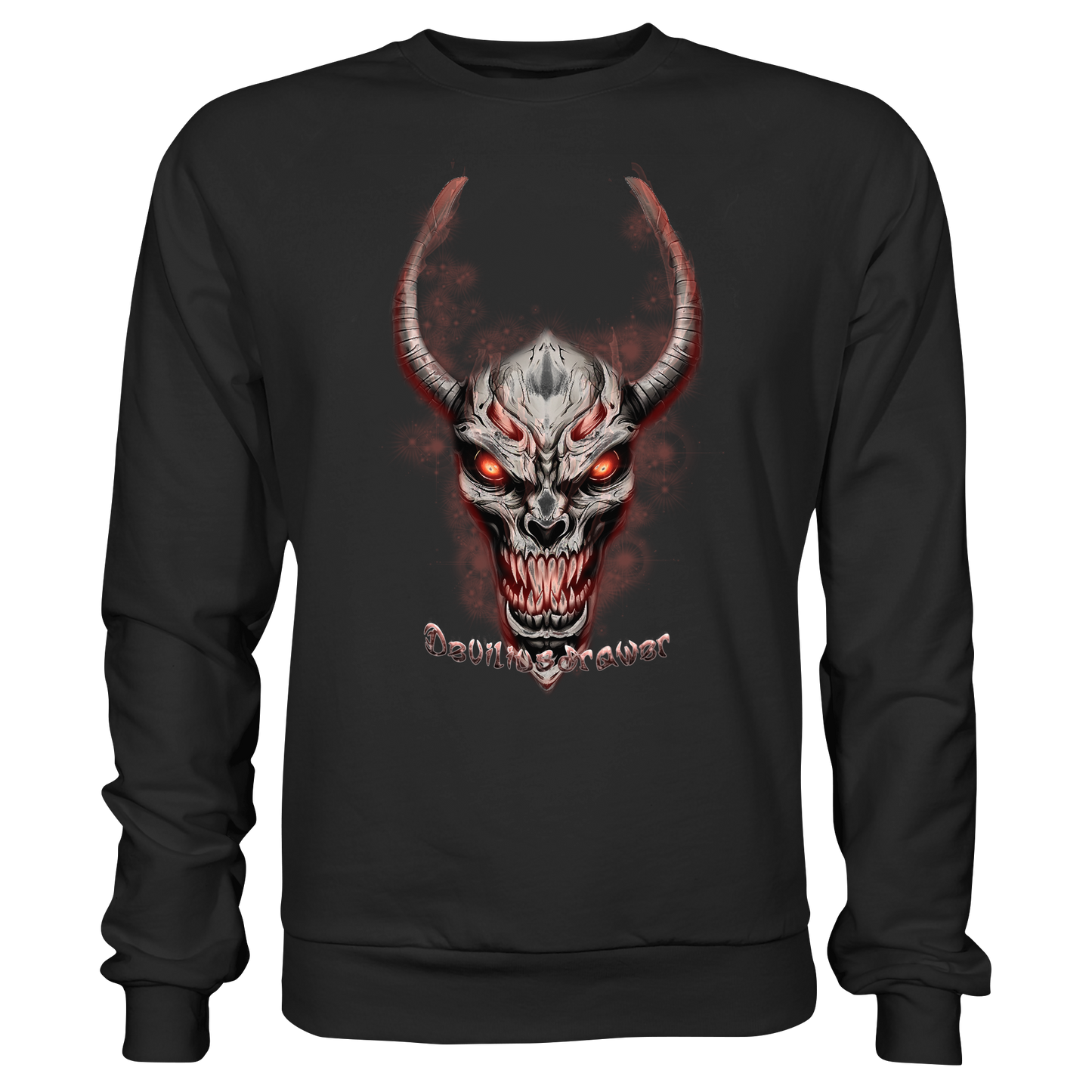 Deviliusdrawer Red Eyed Skeleton - Basic Sweatshirt