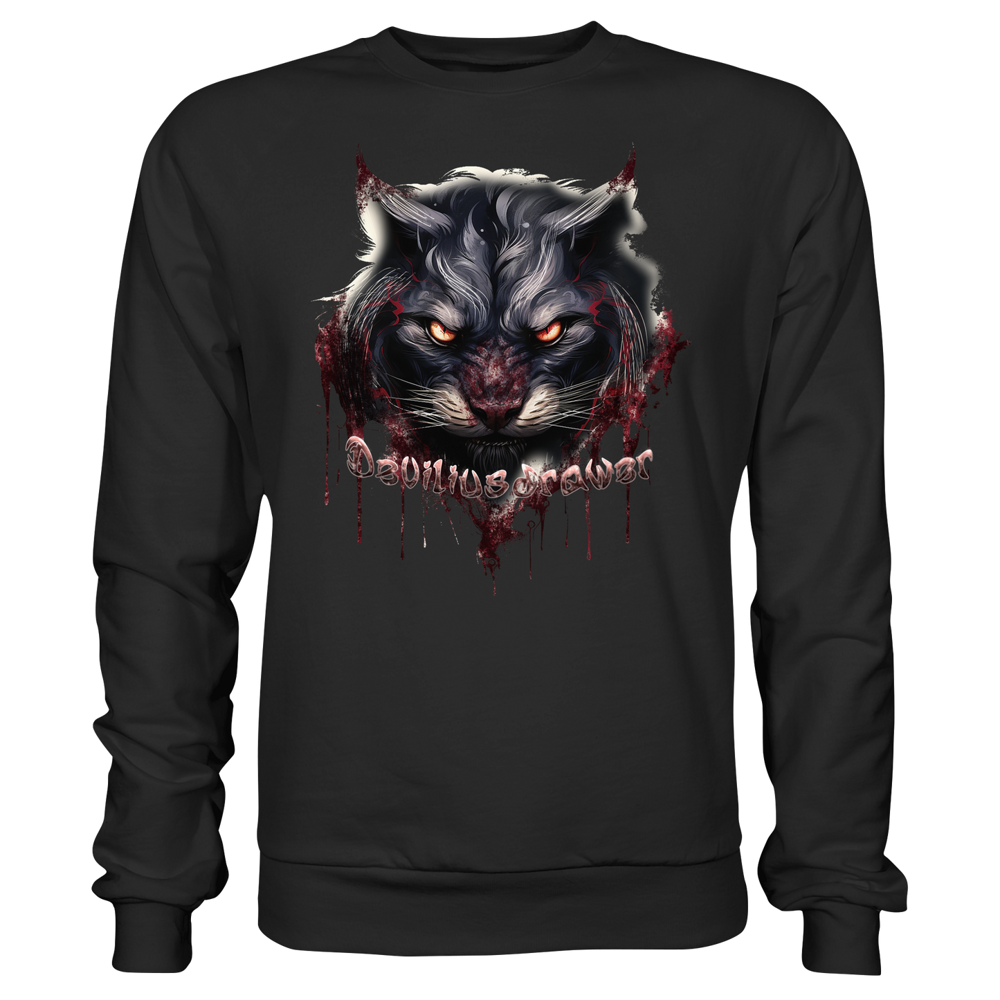 Deviliusdrawer Badass Cat - Basic Sweatshirt