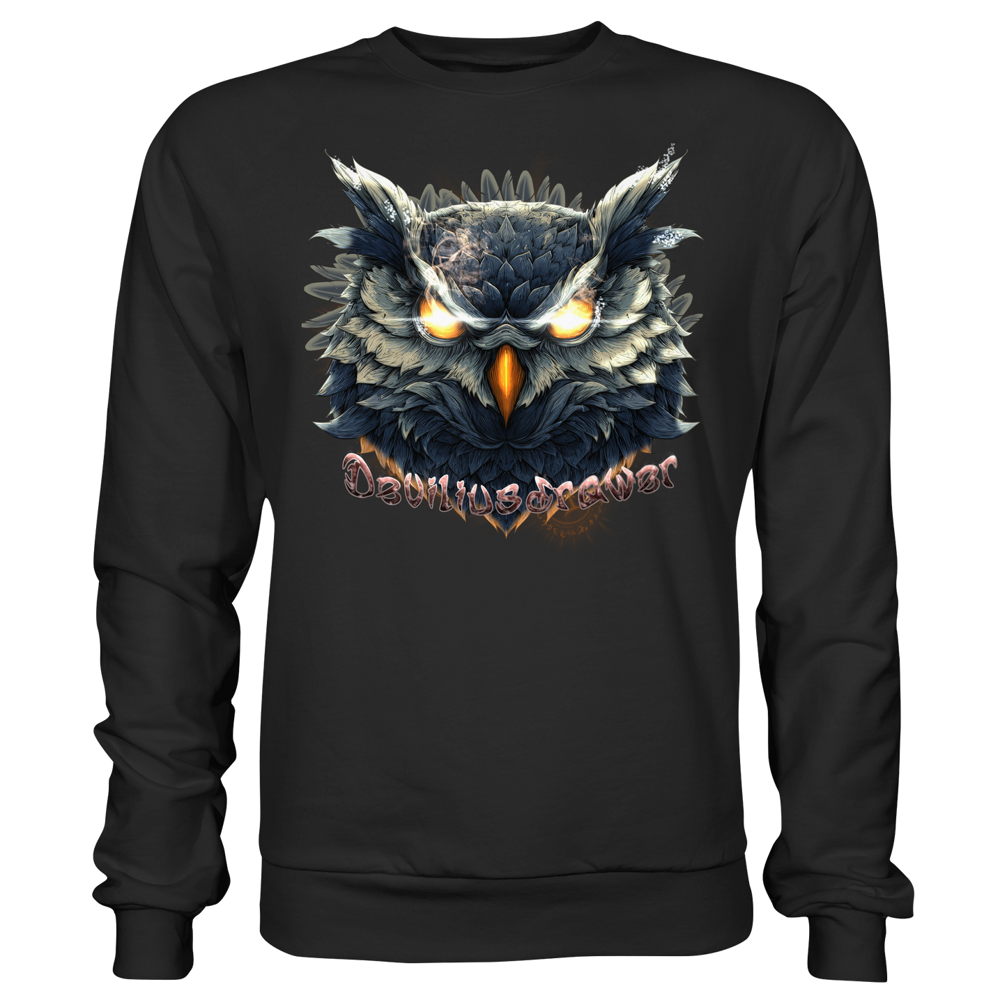Deviliusdrawer Dark Fire Owl - Basic Sweatshirt