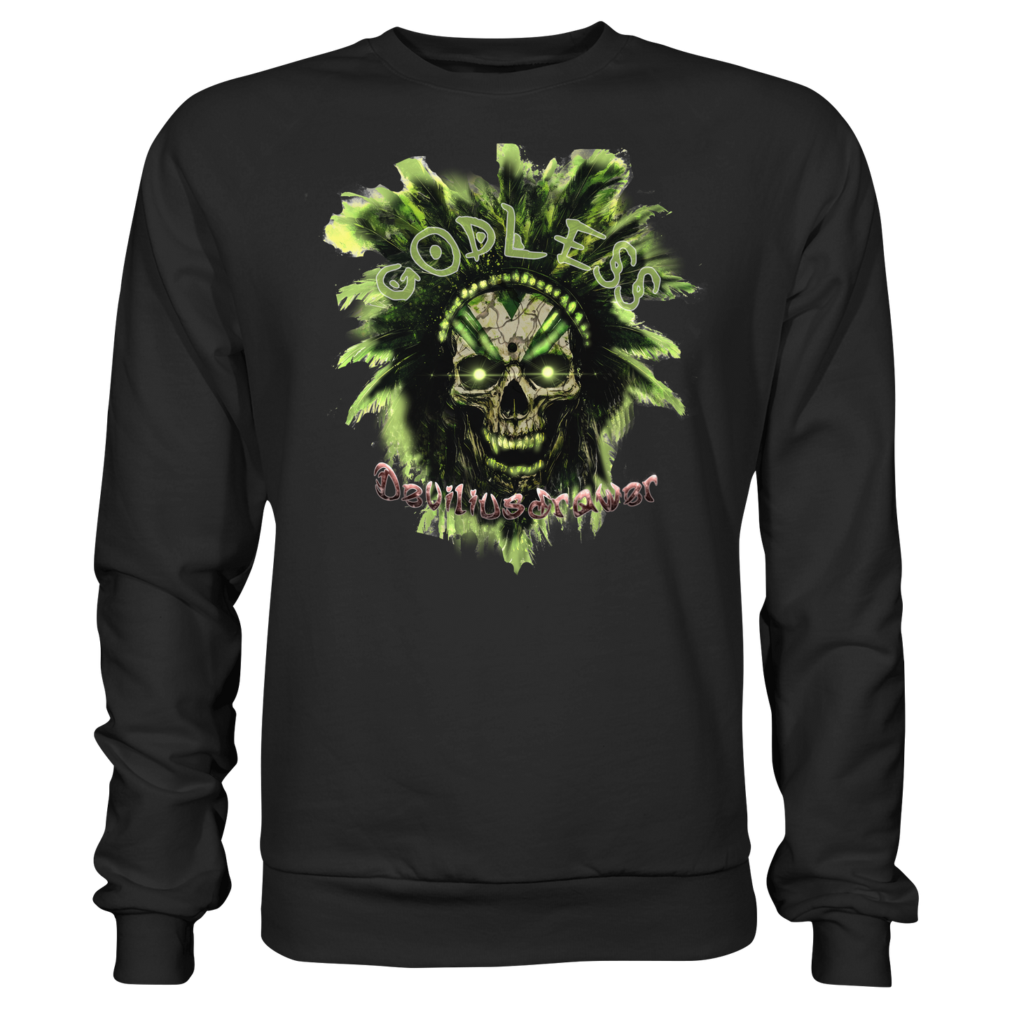 Deviliusdrawer Godless Skull - Basic Sweatshirt