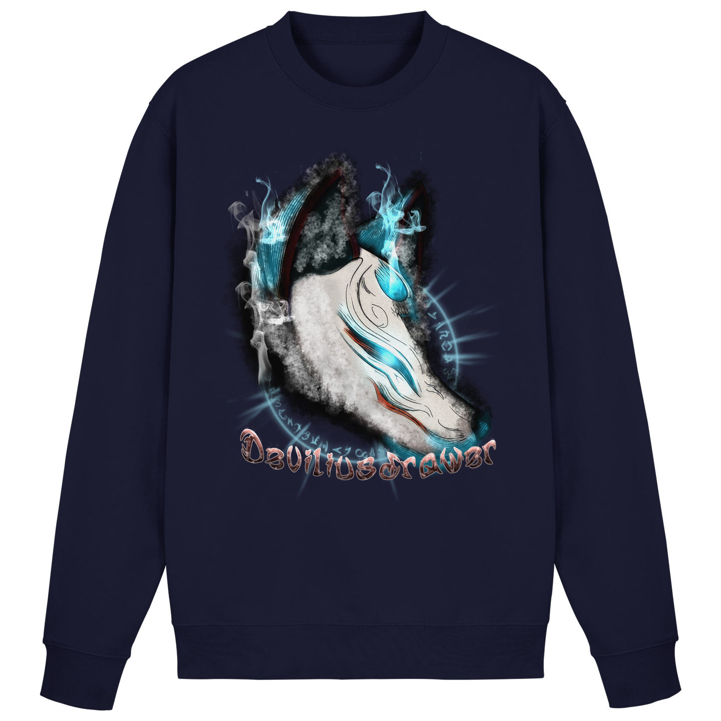 Deviliusdrawer Darkness Kitsune - Basic Sweatshirt