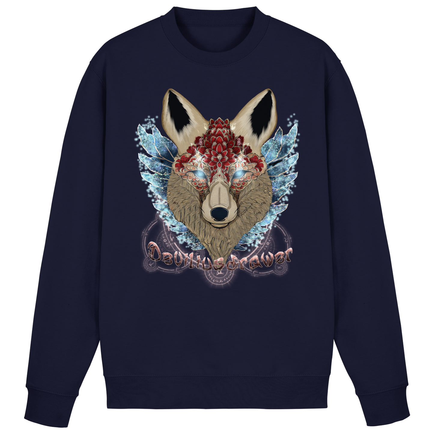 Deviliusdrawer Diamond Kitsune - Basic Sweatshirt