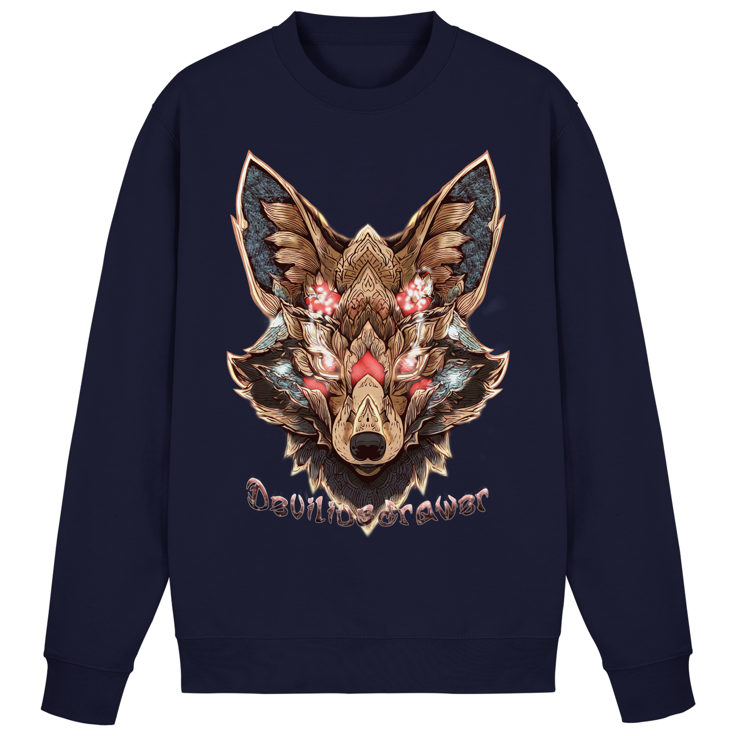 Deviliusdrawer Cristal Kitsune - Basic Sweatshirt