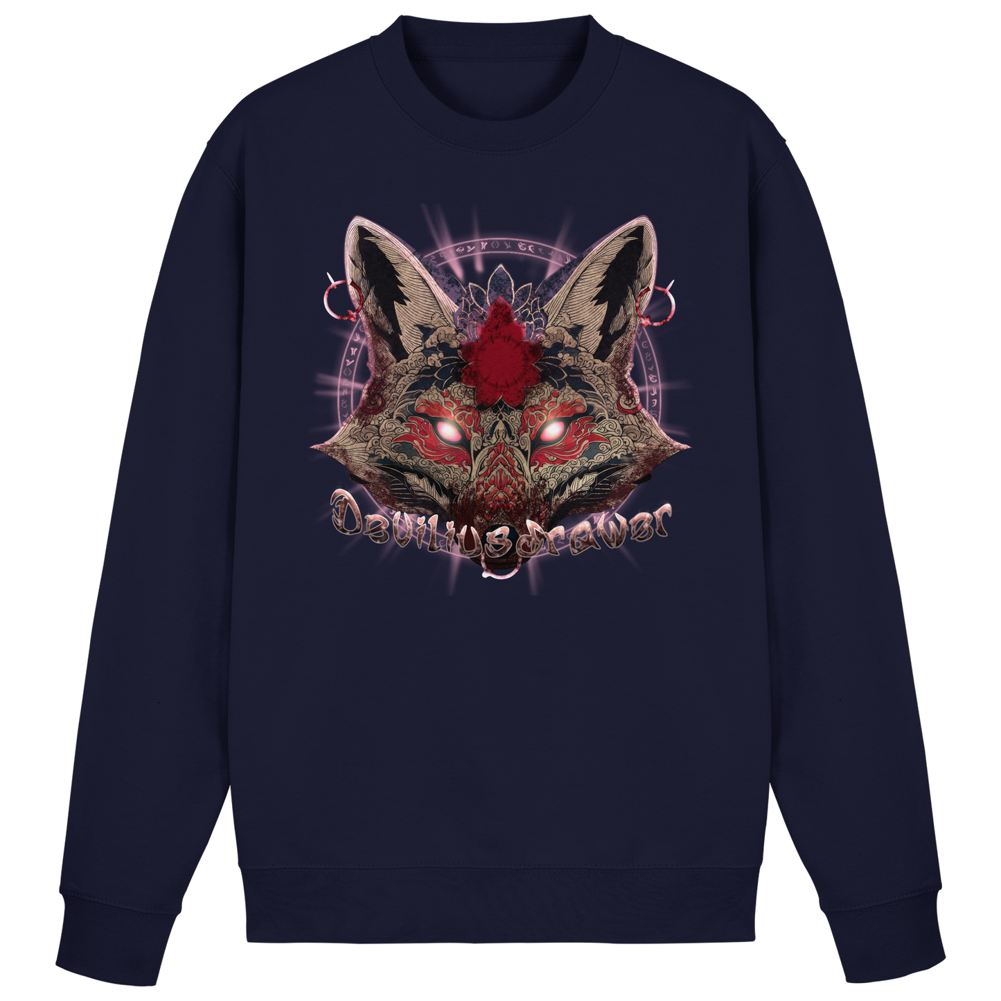 Deviliusdrawer Demon Kitsune - Basic Sweatshirt