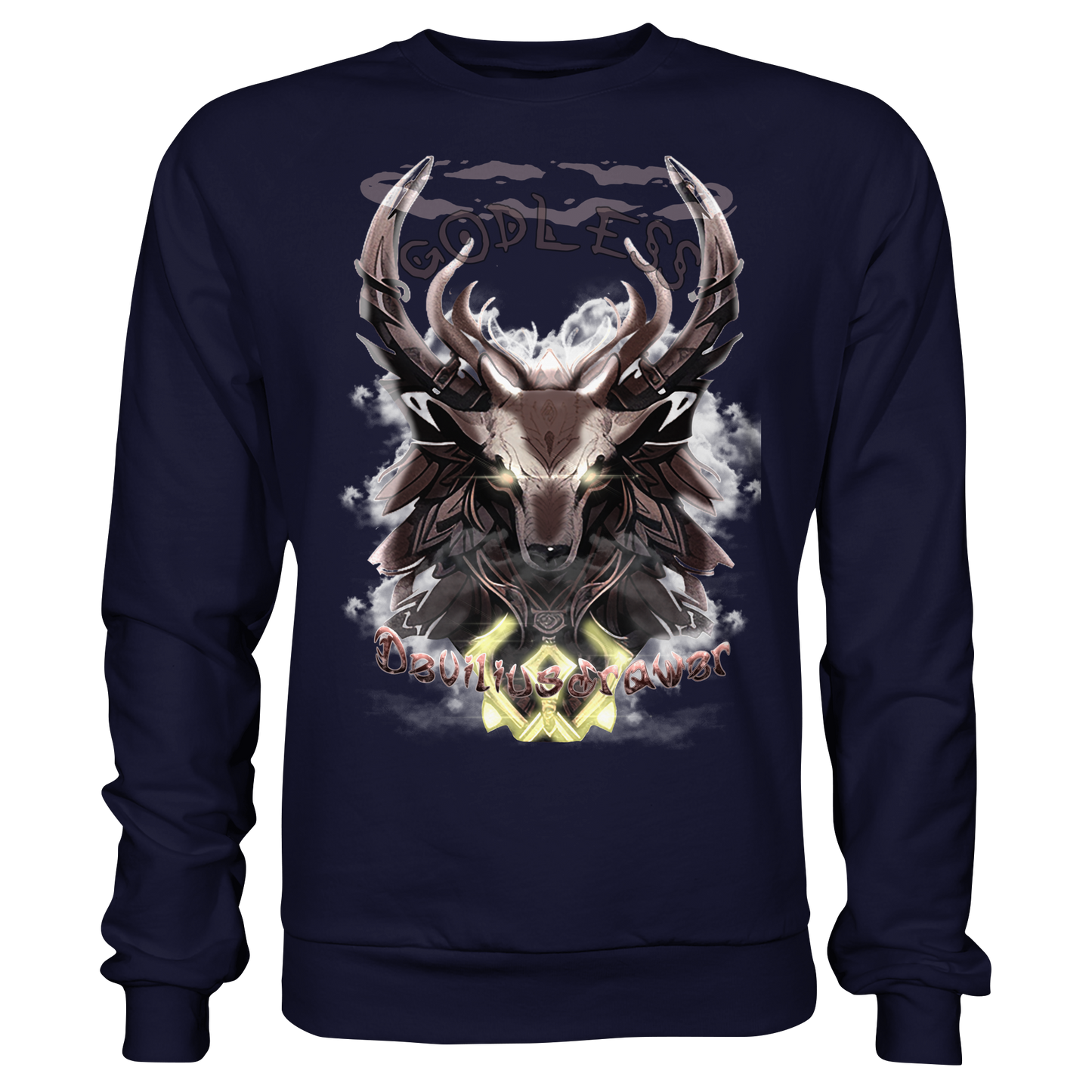Deviliusdrawer Godless Deer - Basic Sweatshirt