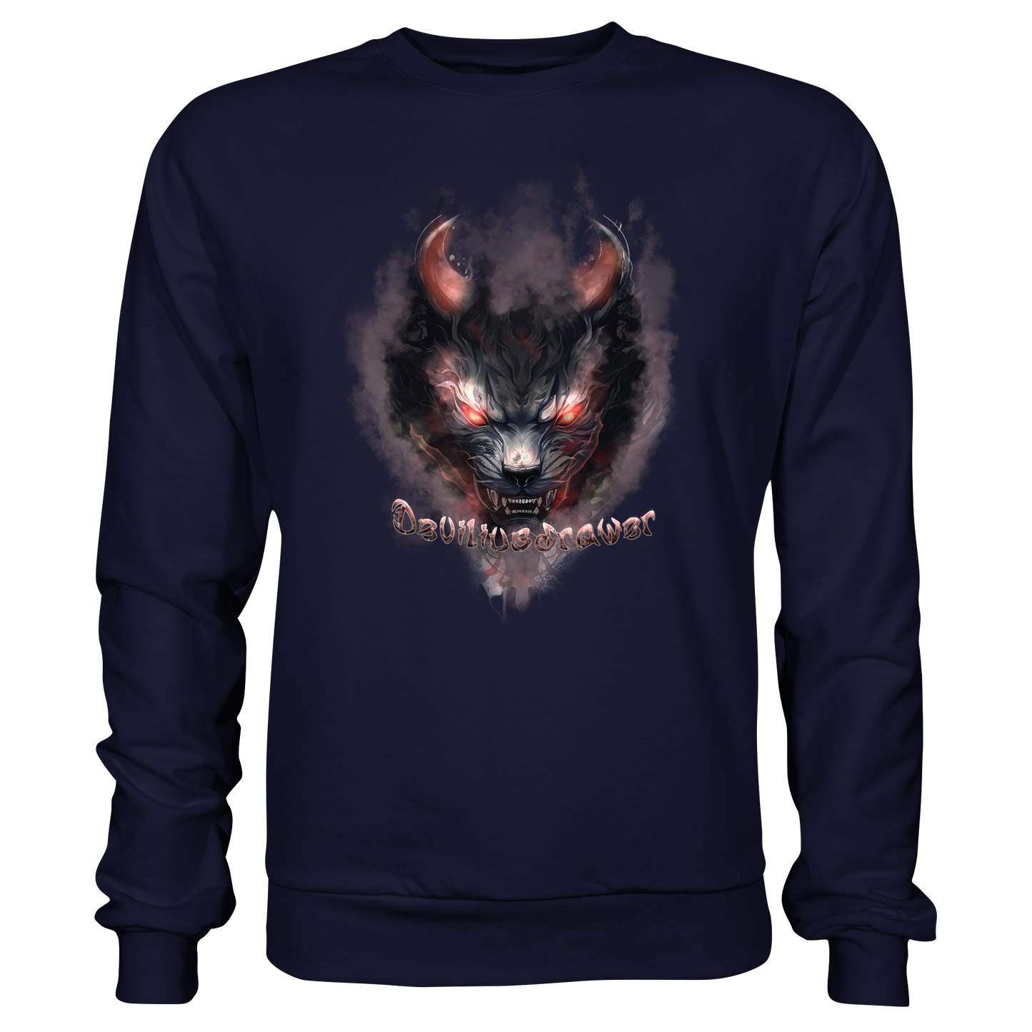 Deviliusdrawer Red Smoked Cat - Basic Sweatshirt