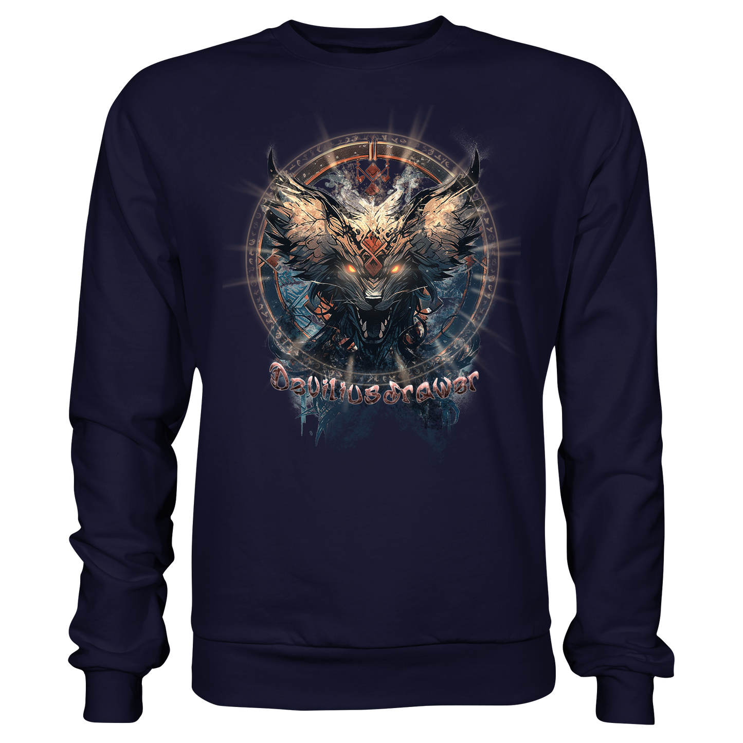 Deviliusdrawer Dark Magic Wolf - Basic Sweatshirt