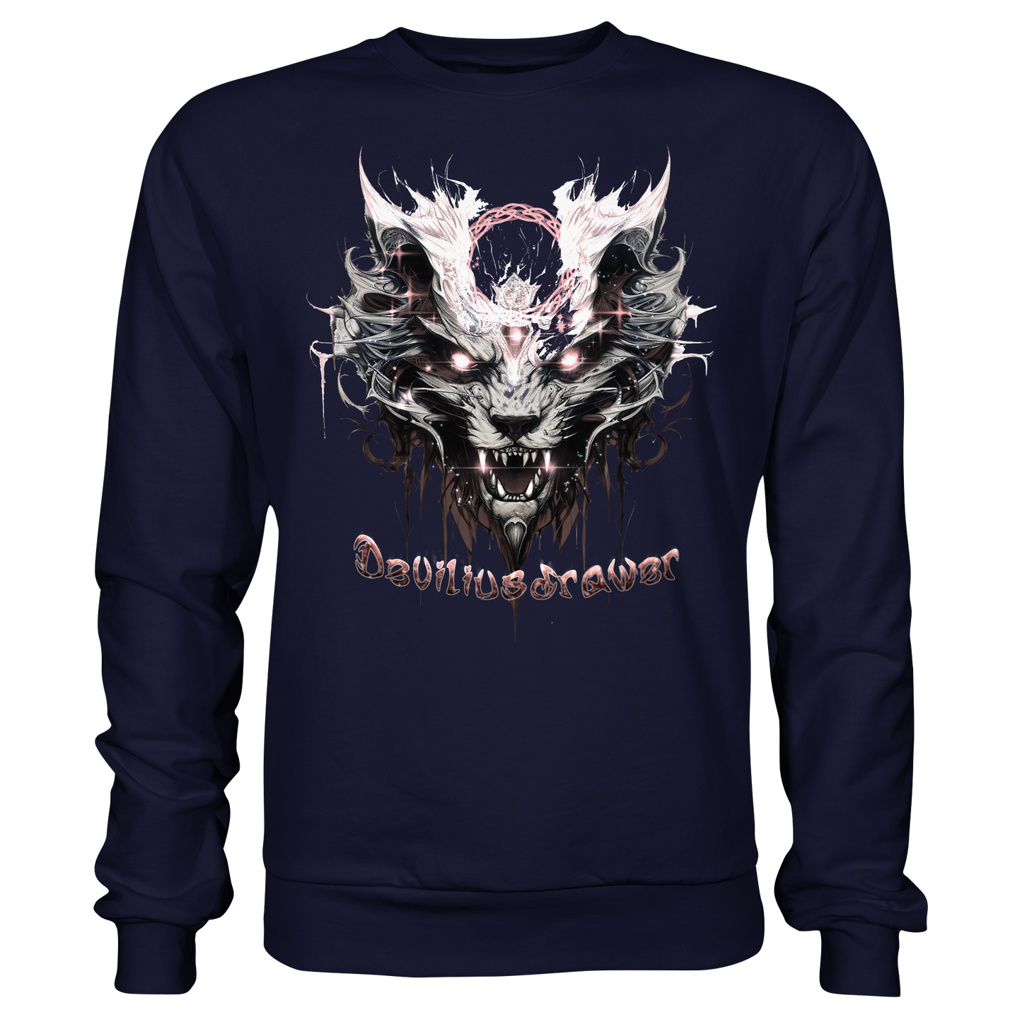 Deviliusdrawer Demonic Glow Cat - Basic Sweatshirt