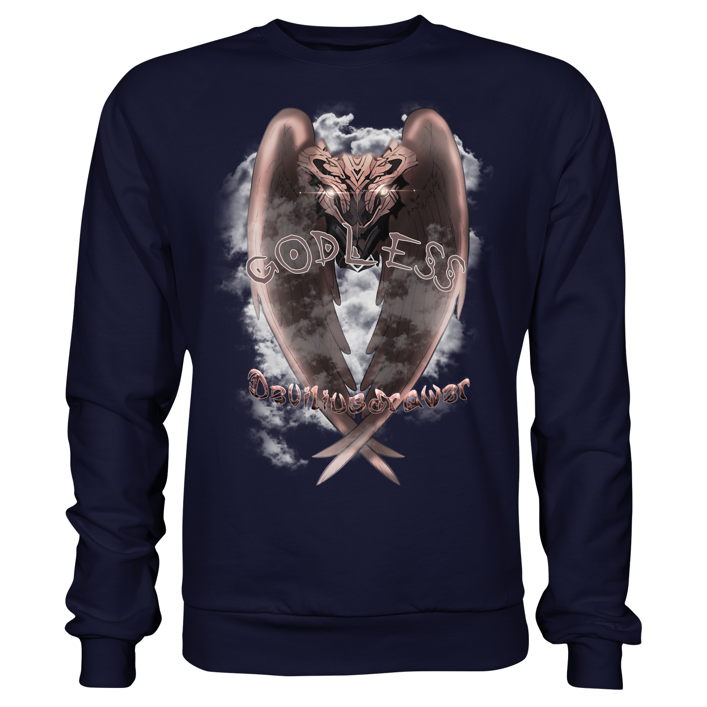 Deviliusdrawer Godless Owl - Basic Sweatshirt