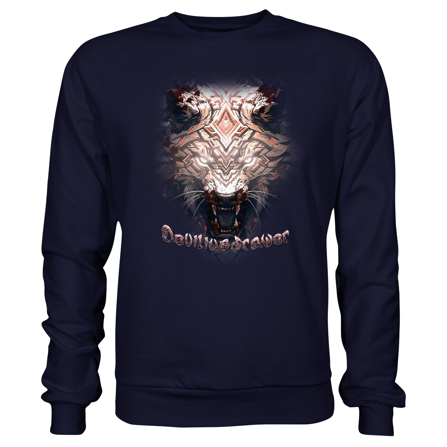 Deviliusdrawer Gold Metal Tiger - Basic Sweatshirt