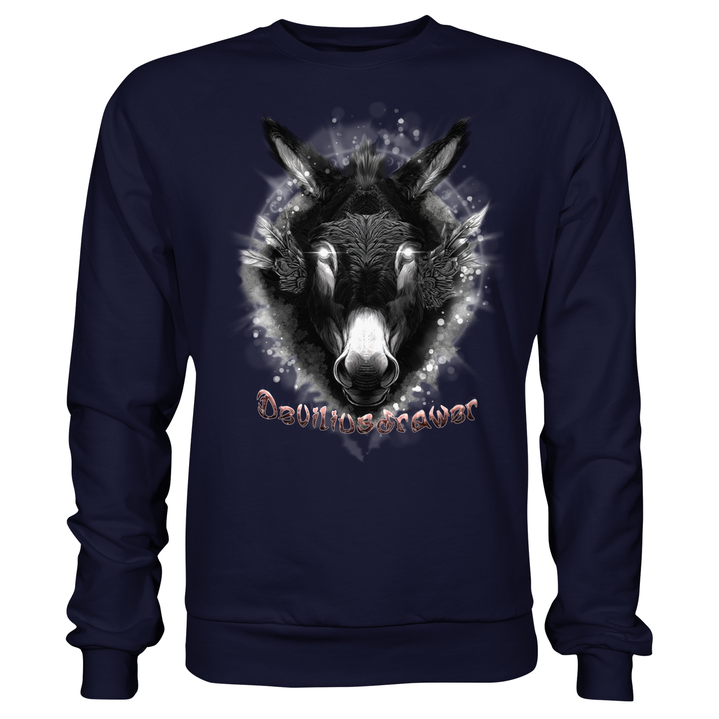 Deviliusdrawer Glowing Donkey - Basic Sweatshirt