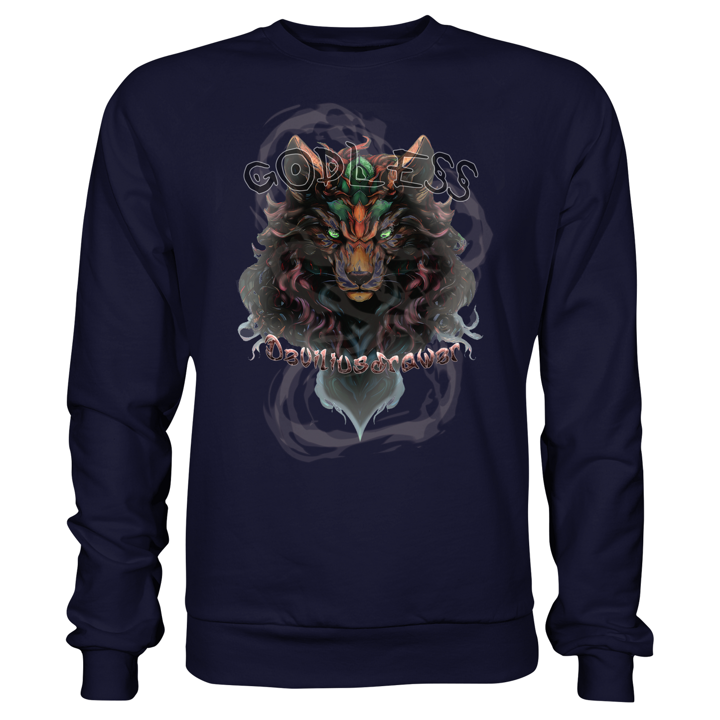 Deviliusdrawer Godless Wolf - Basic Sweatshirt