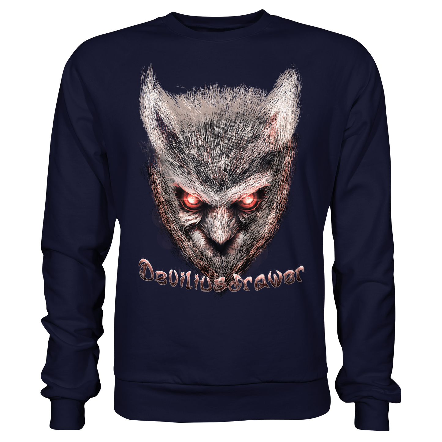 Deviliusdrawer Red Eyed Owl - Basic Sweatshirt