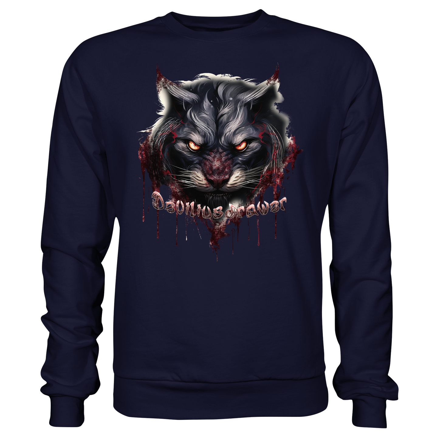 Deviliusdrawer Badass Cat - Basic Sweatshirt