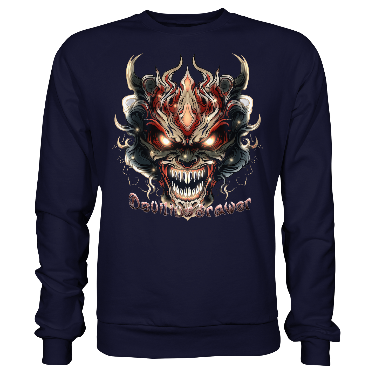 Deviliusdrawer Evil Vamp Mask - Basic Sweatshirt