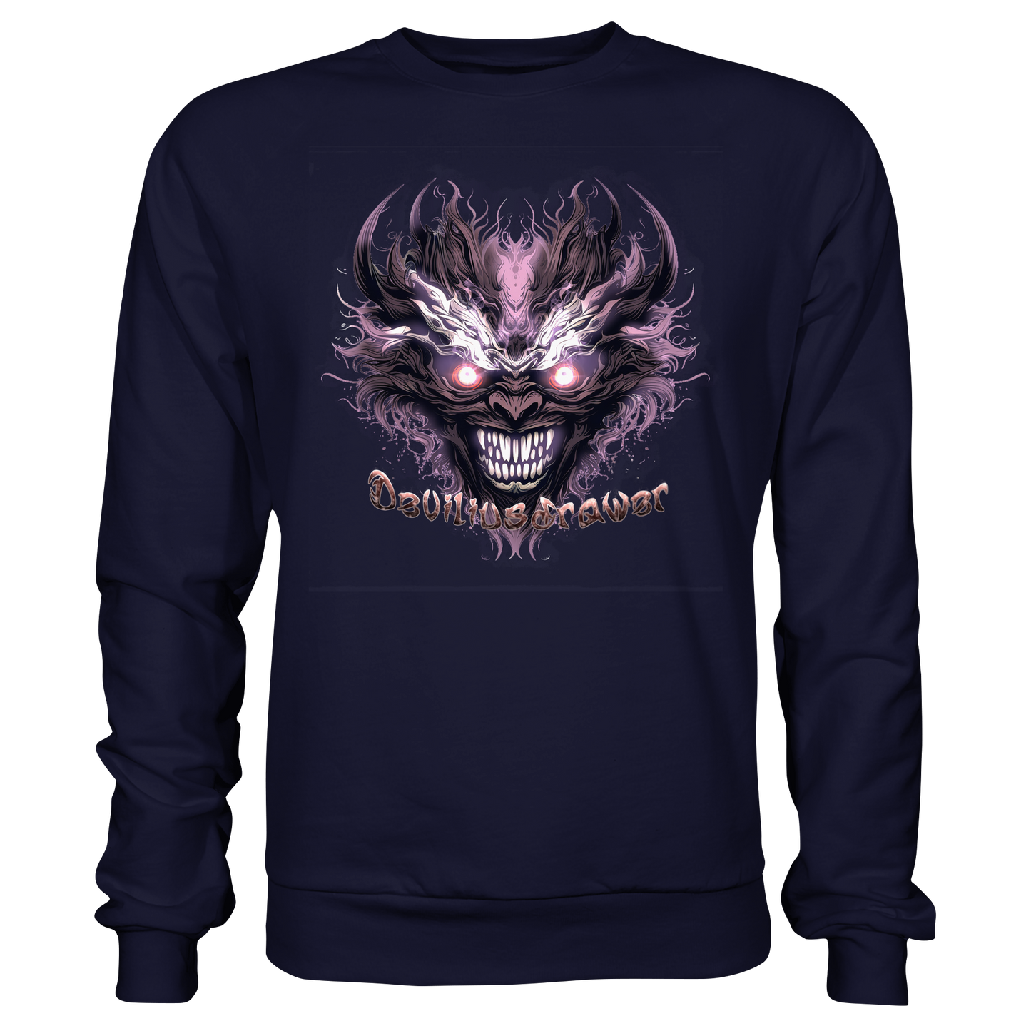 Deviliusdrawer Crazy Mask - Basic Sweatshirt