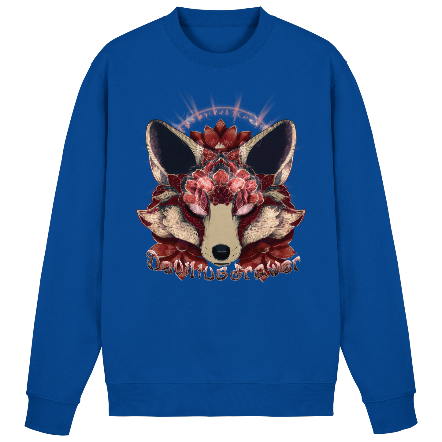Deviliusdrawer Fire Kitsune - Basic Sweatshirt