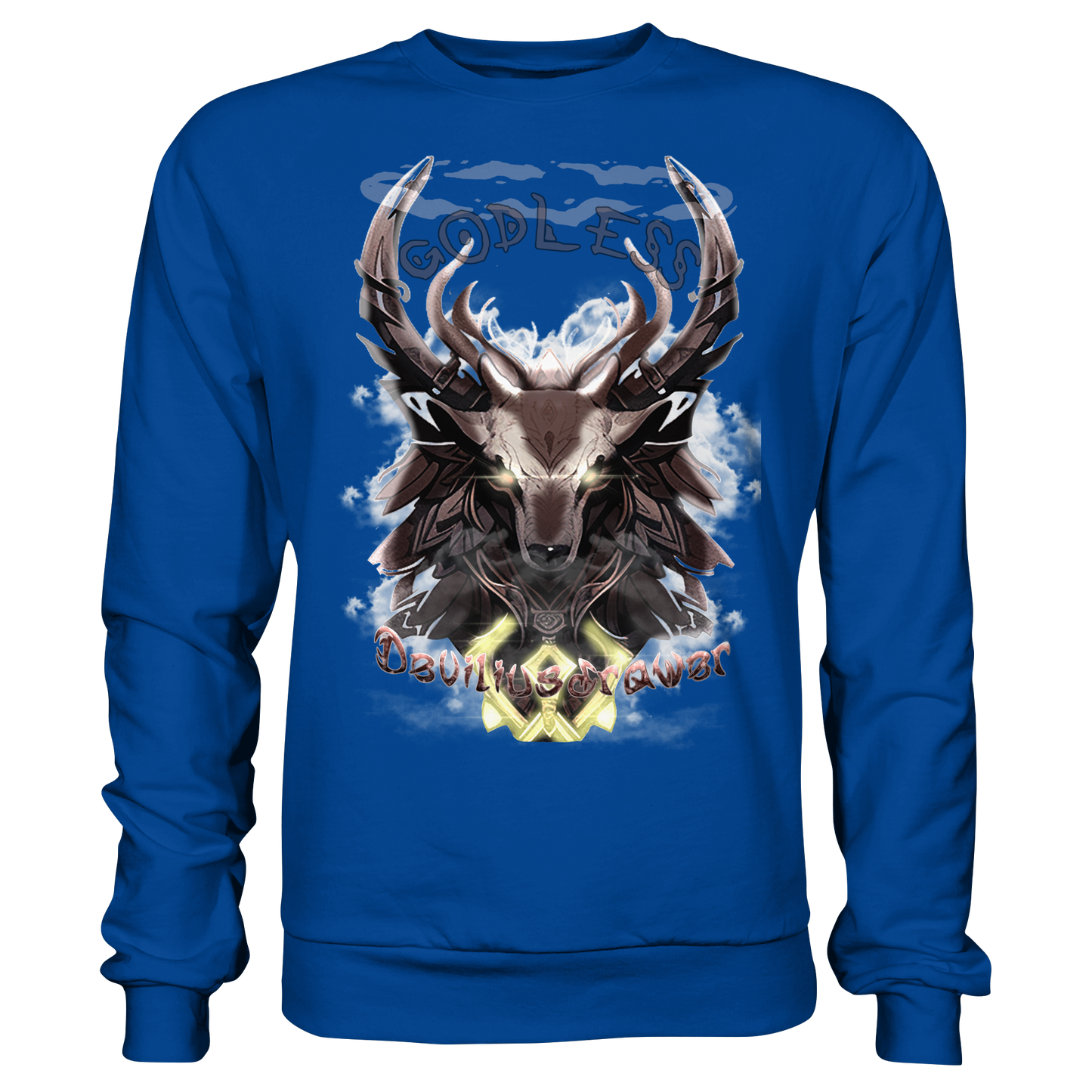 Deviliusdrawer Godless Deer - Basic Sweatshirt
