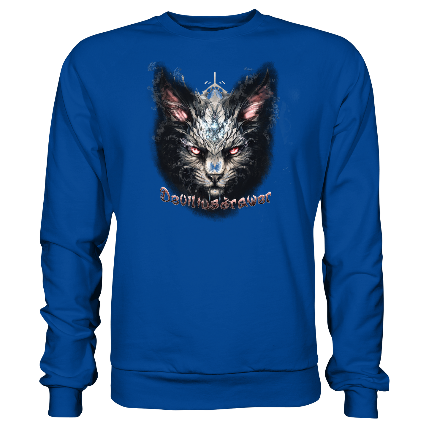 Deviliusdrawer Myshtical Redeyed Cat - Basic Sweatshirt